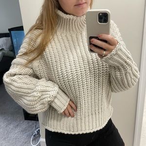 Popular knit conscious sweater from H&M, beige, size US medium, never used